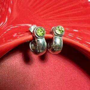 Peridot post Earrings by Esposito